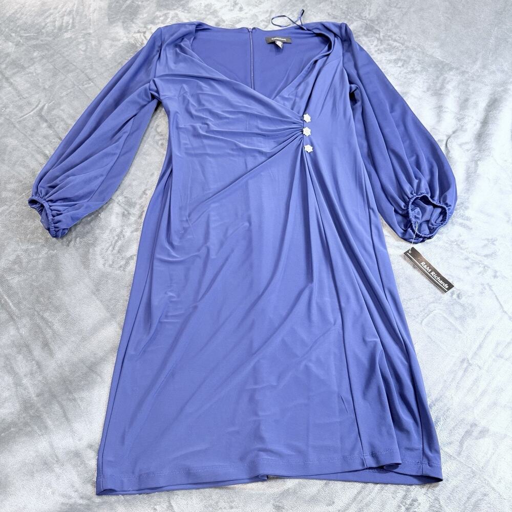 NWT R&M Richards Women’s Sz 12 Royal Blue Formal Mother of the Bride Dress